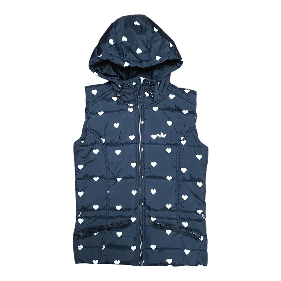 ✨ (바배) 아디다스 하트 땡땡이 조끼 패딩 상품이미지1
