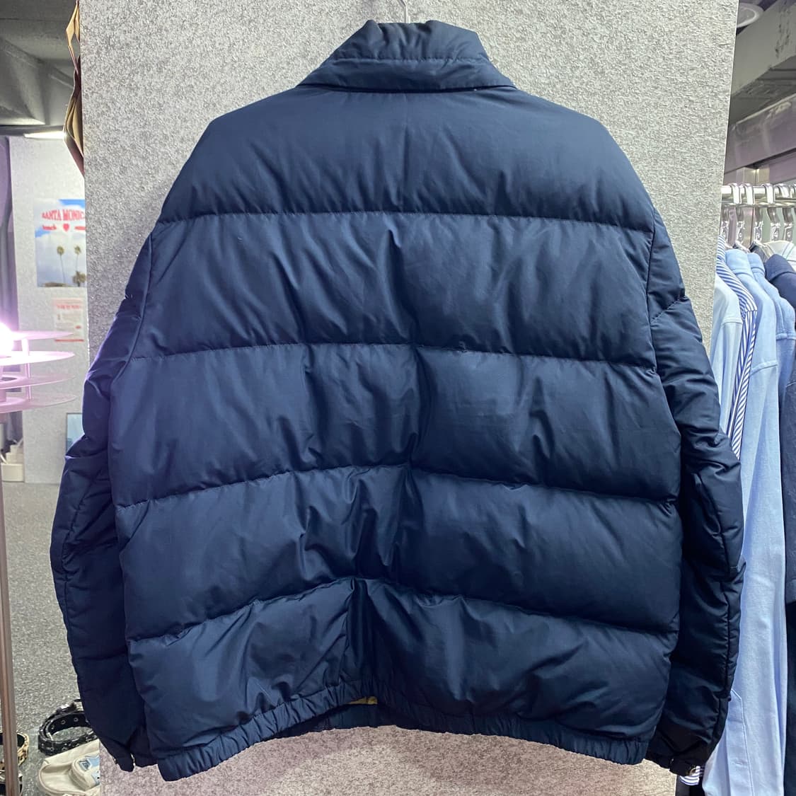 폴로 스몰로고 네이비 구스다운 패딩 B3838 상품이미지5