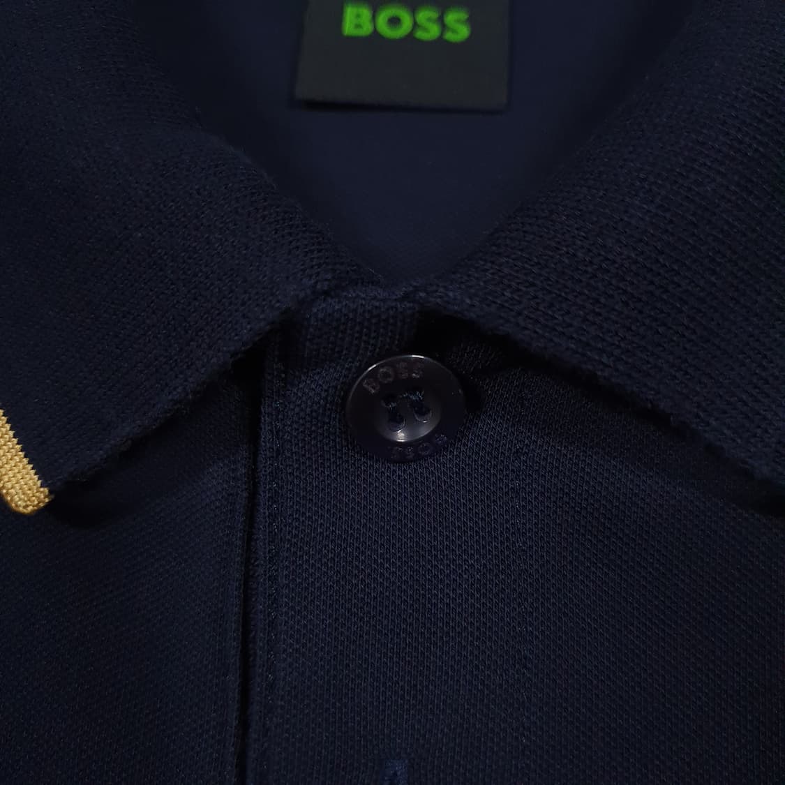 S) 휴고보스 BOSS 스트레치 코튼 슬림핏 폴로 셔츠 반팔 카라티 상품이미지6