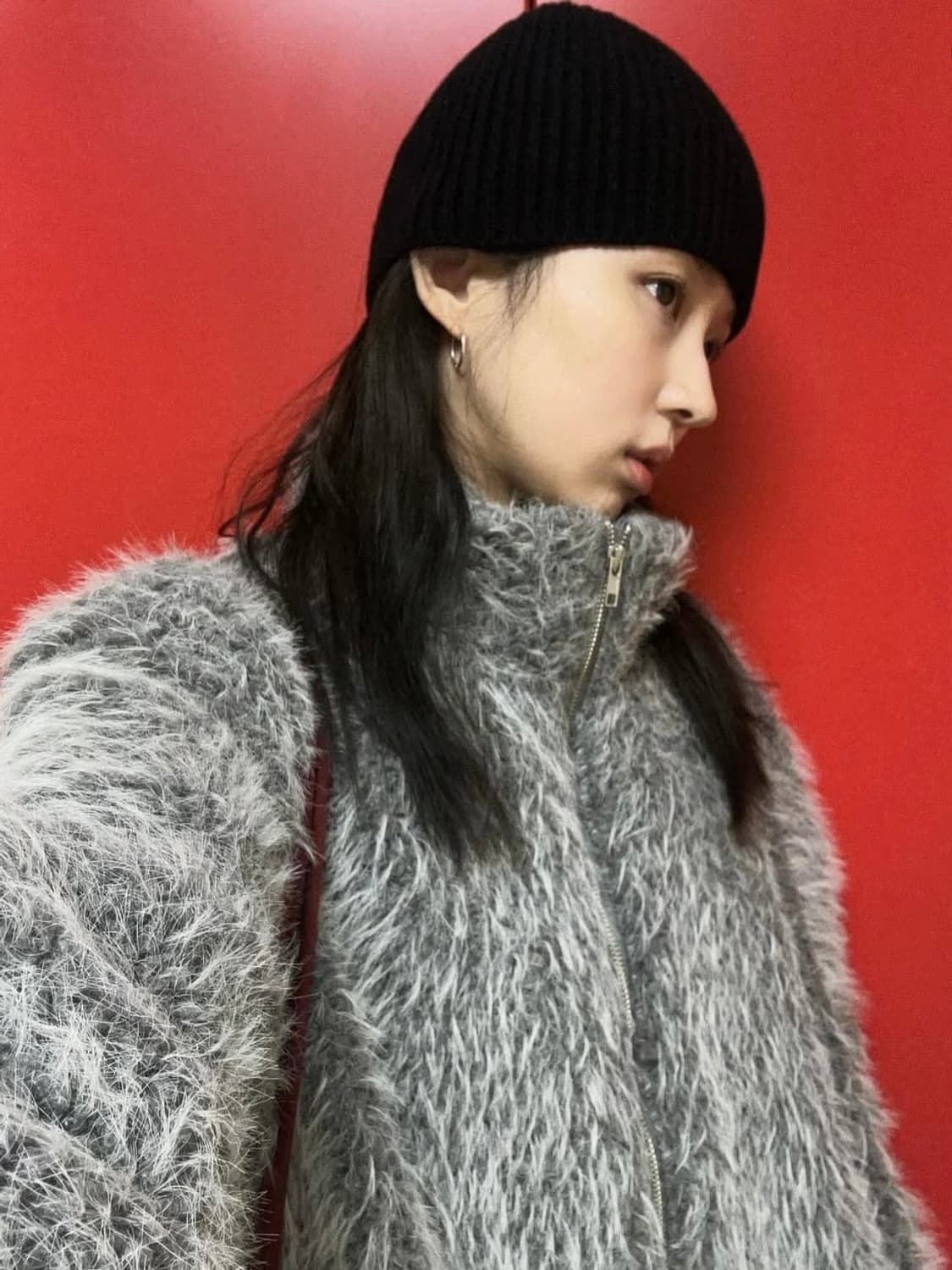 그레이 퍼자켓 상품이미지1