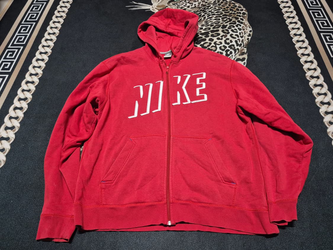 (희귀)00's 나이키 빈티지 Y2K 후드집업 레드 XL 상품이미지1