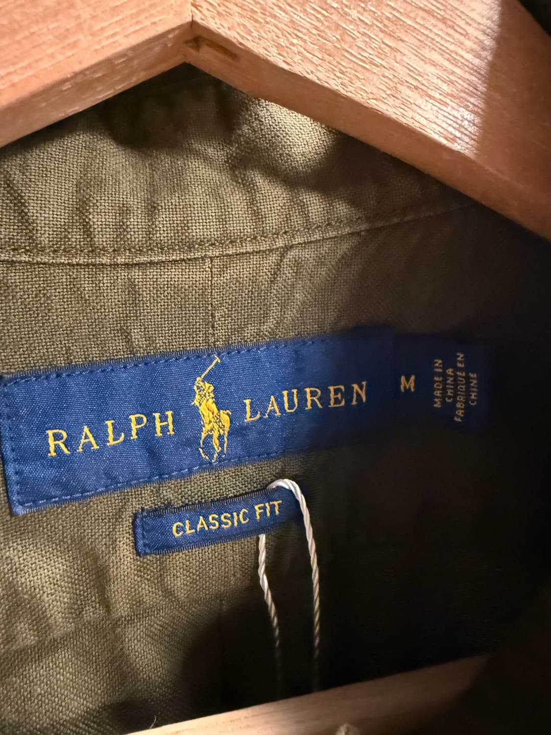 M 폴로 랄프로렌 POLO 클래식핏 버튼다운 셔츠 올리브카키 상품이미지5
