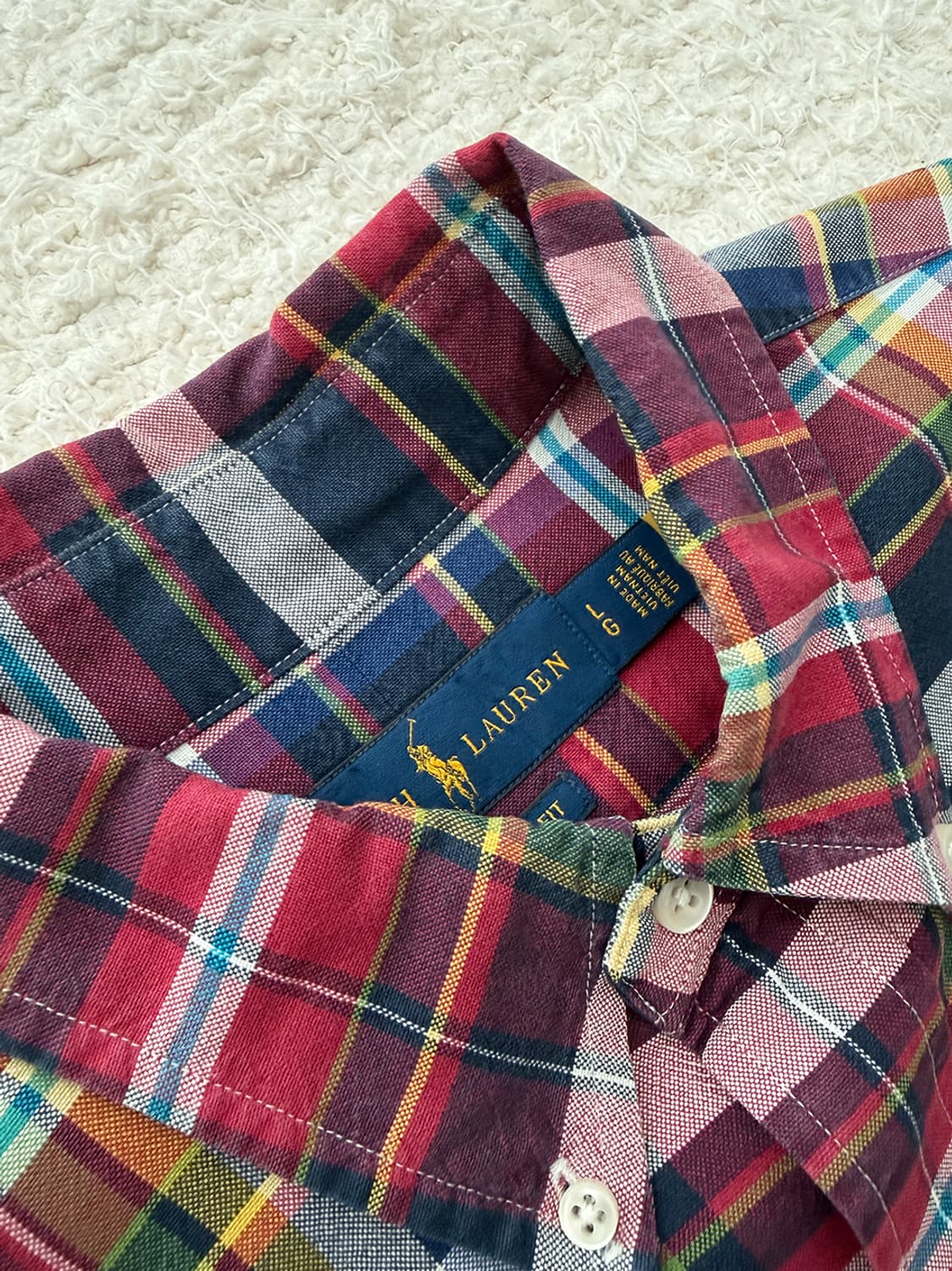 폴로 랄프로렌 (QR신형) 체크셔츠 상품이미지5