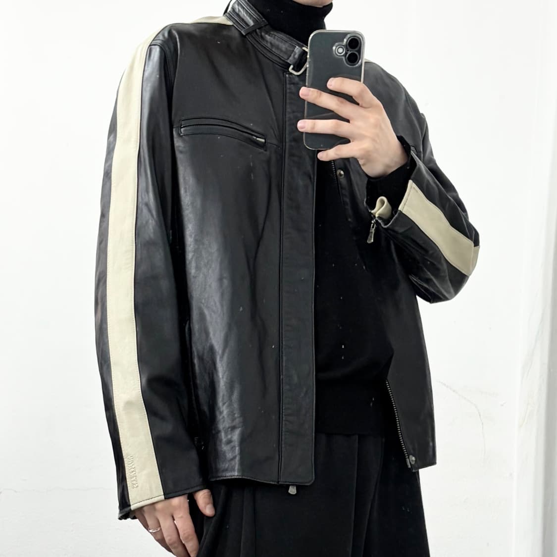 Nipper 양가죽 레이싱 바이커 자켓 상품이미지2