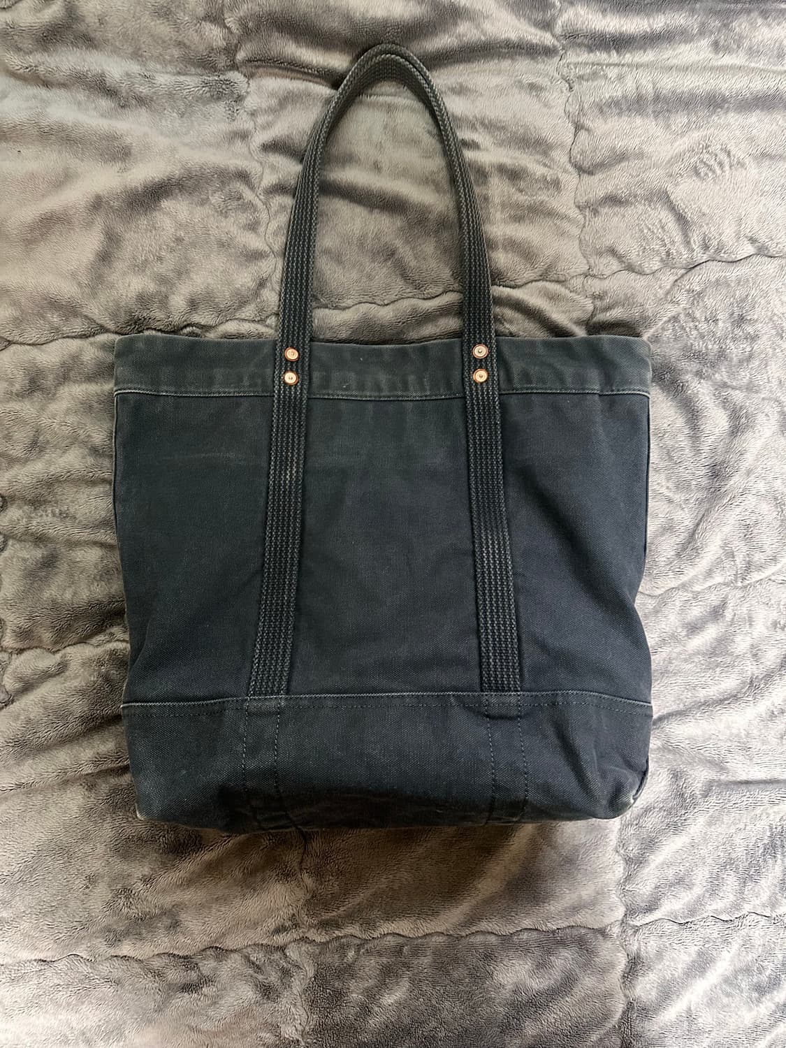 폴로 랄프로렌 캔버스 코튼 토트백 네이비 상품이미지2