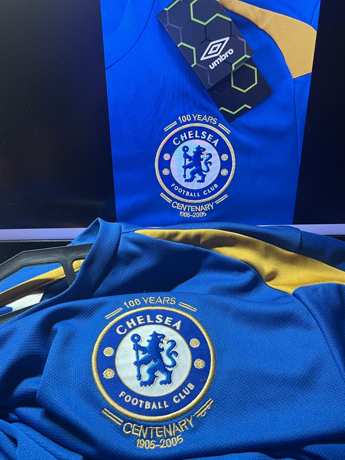 첼시 100주년 기념 유니폼 2xl 팝니다. 상품이미지3