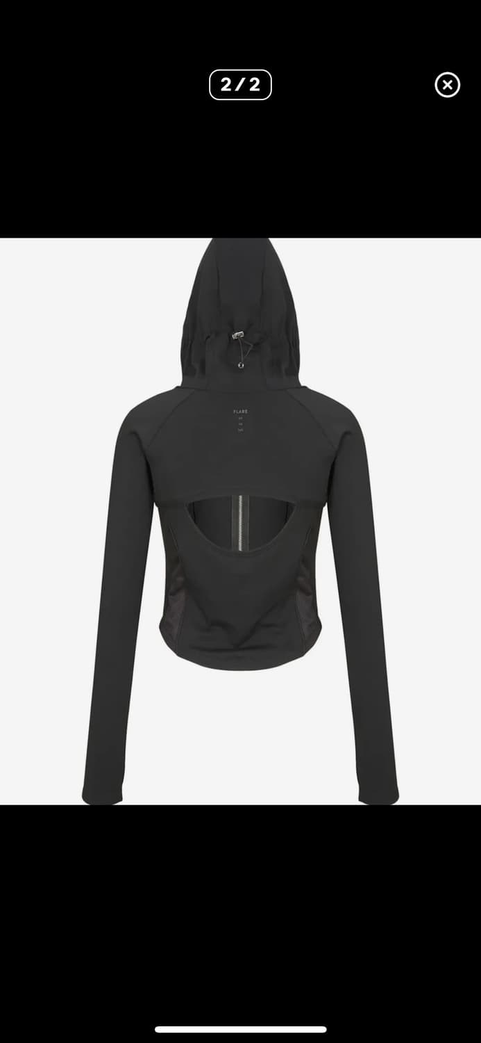 플레어업 고프 컷아웃 후디드 집업 상품이미지2