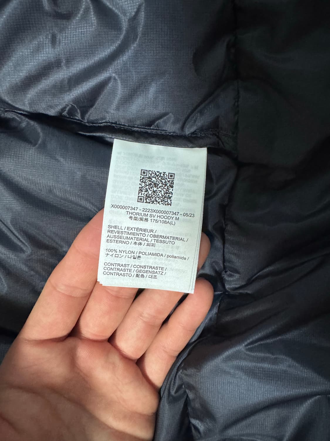 (새상품급) 아크테릭스 토륨 SV 후디 블랙 사파이어 L 상품이미지10