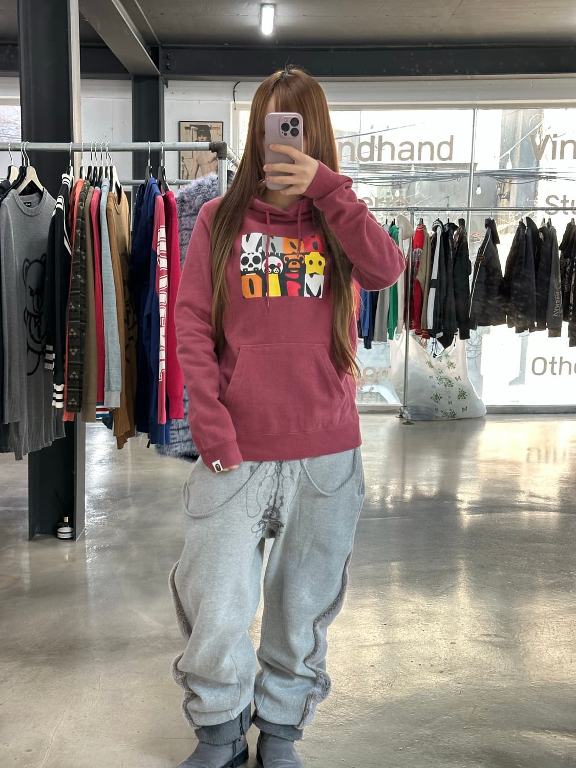 베이프 베이비마일로 후드티 상품이미지3