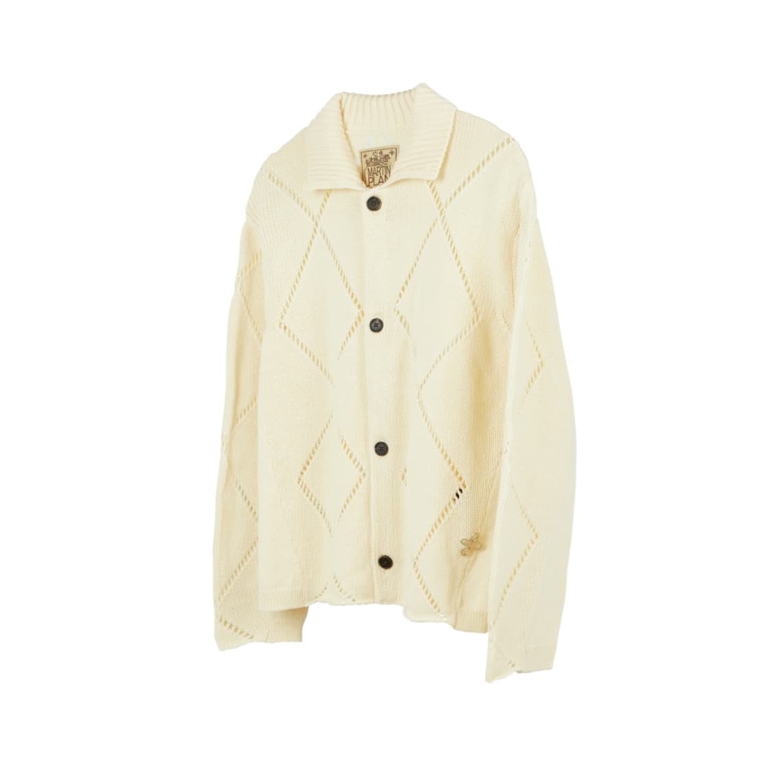 마틴플랜 다이아 펀치 가디건 아이보리 L 상품이미지3
