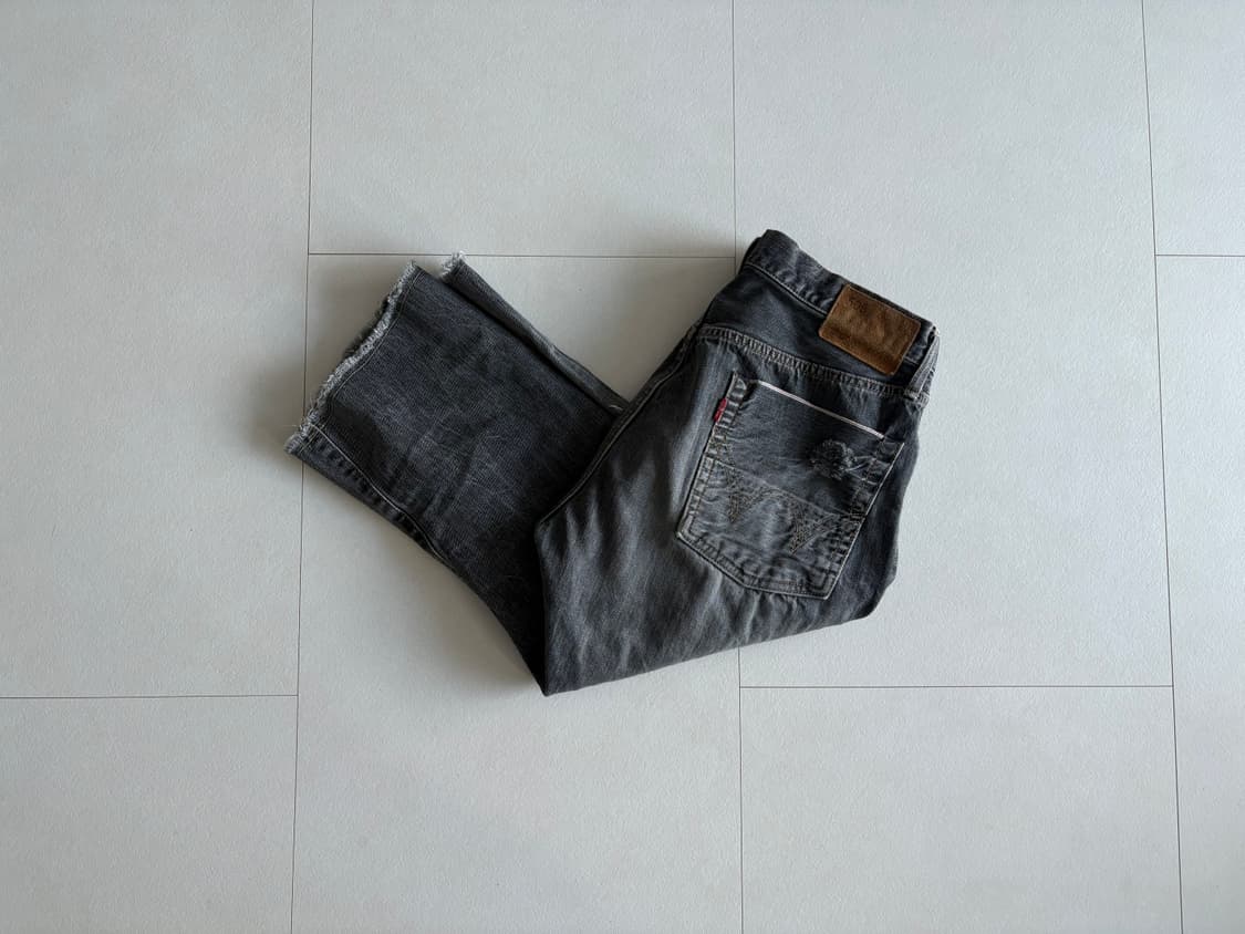 edwin) destroyed cropped denim pants 상품이미지7
