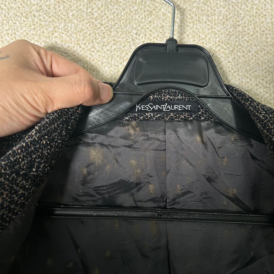 (L) YSL 입생로랑 헤링본 블레이저 자켓  상품이미지6