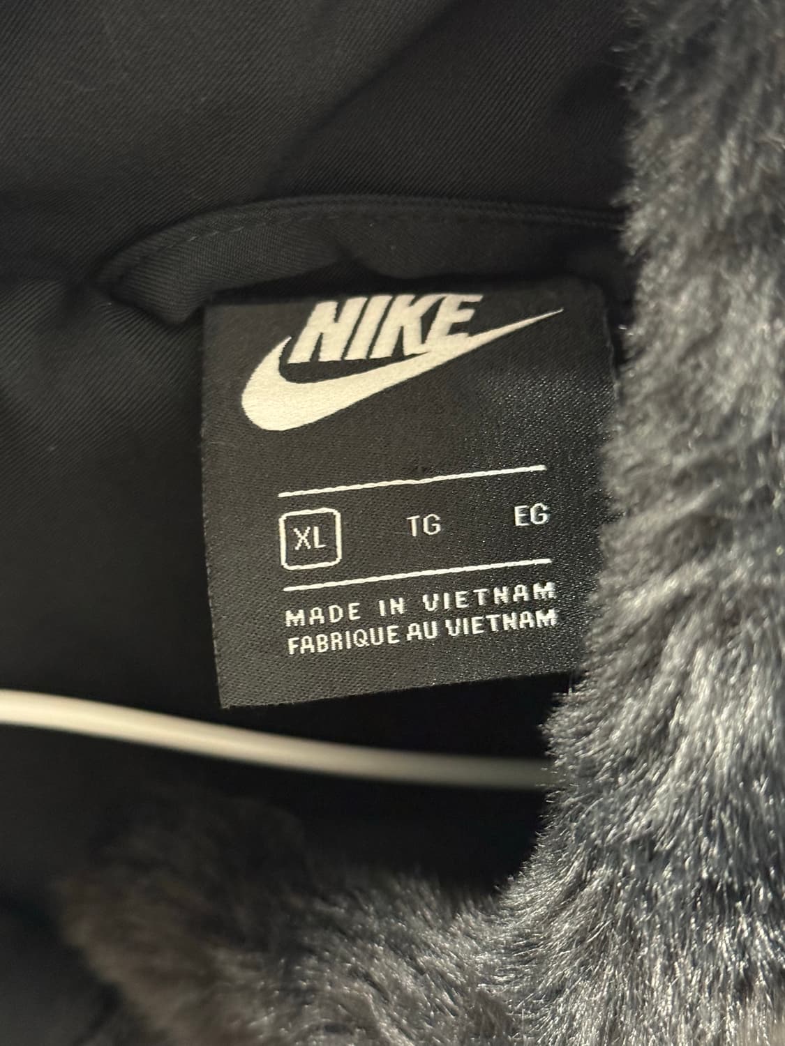 나이키 빅스우시 포우 퍼 자켓 블랙 xl  상품이미지3