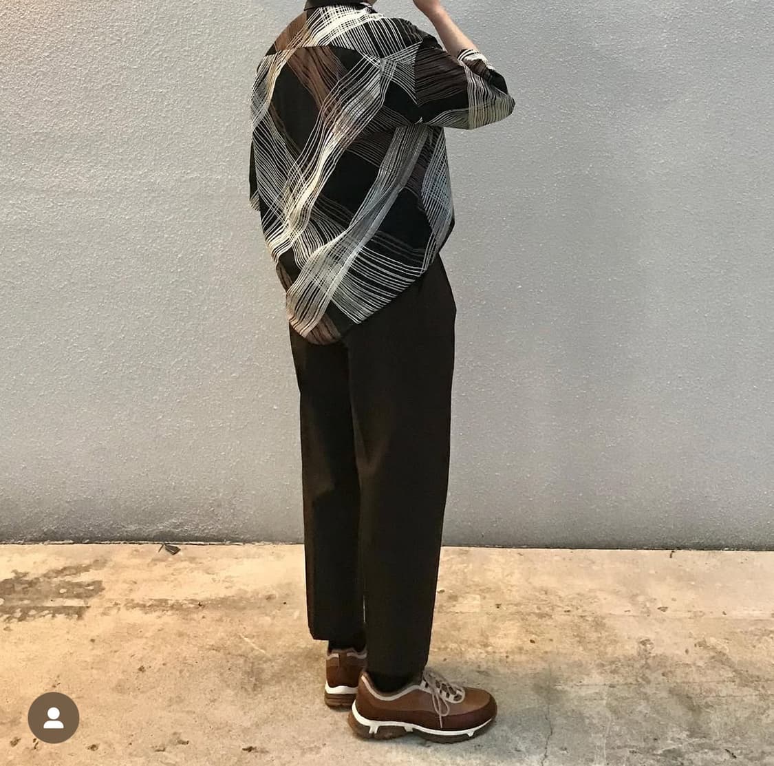 코스/하이웨스트 플리티드 팬츠 다크브라운/38 상품이미지2