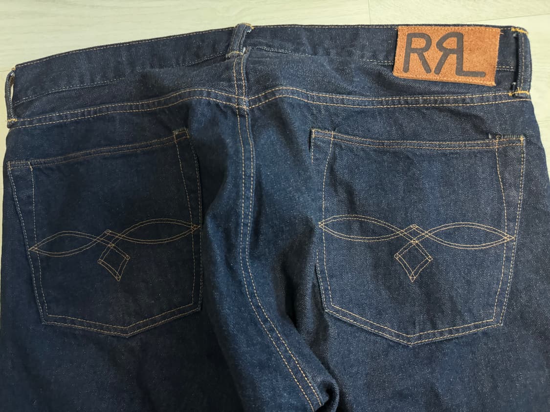 RRL 로우 스트레이트핏 셀비지 진 38X32 상품이미지3