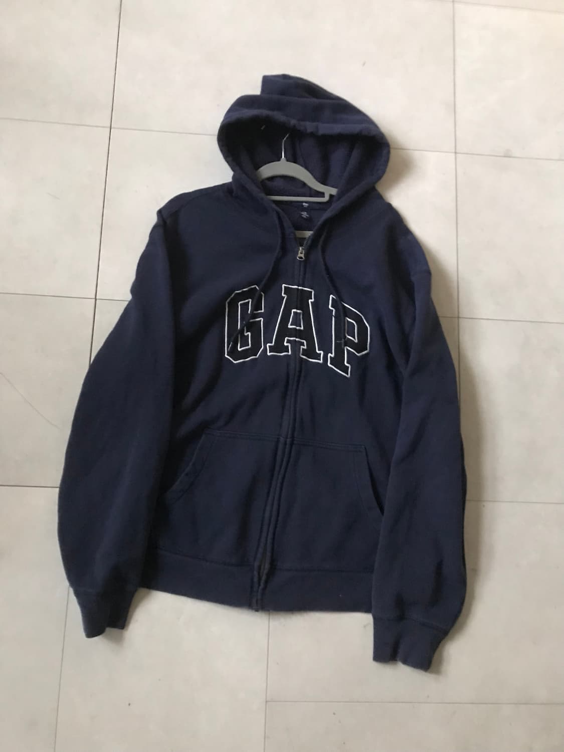 갭 네이비 오버핏 후드집업 상품이미지8
