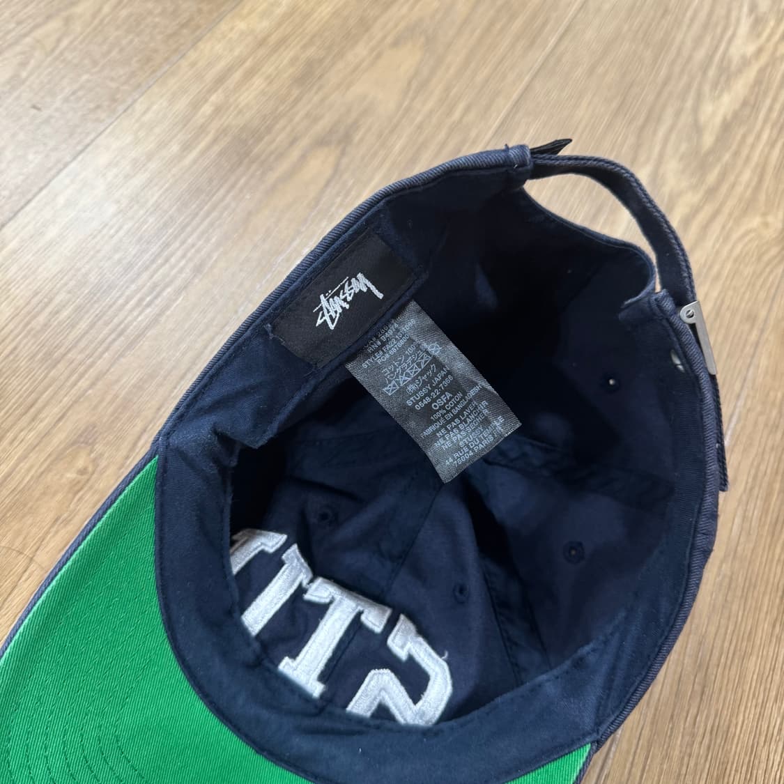 스투시 스투 아치 스트립백 캡 네이비 상품이미지6