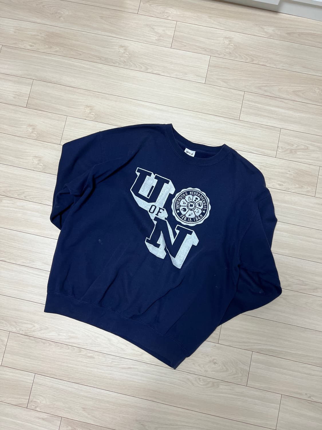 와일드동키 네이비 맨투맨 상품이미지1