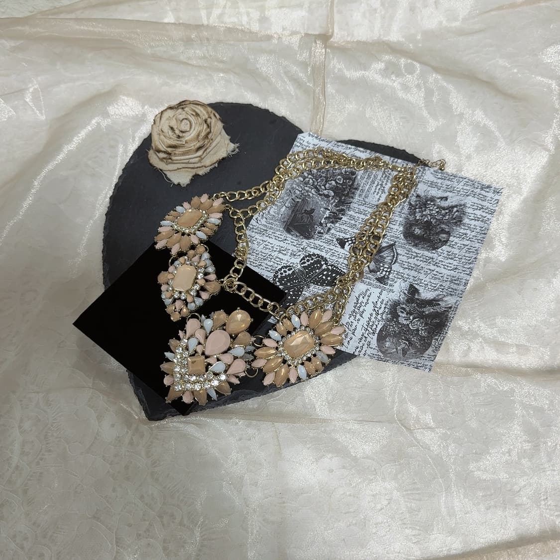 빈티지 오리엔탈 레이어드 쿠바체인 목걸이 상품이미지2