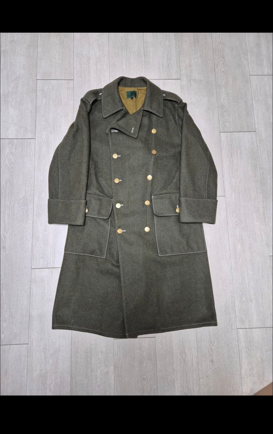 80s 장 폴 고티에 밀리터리 울 코트 상품이미지1
