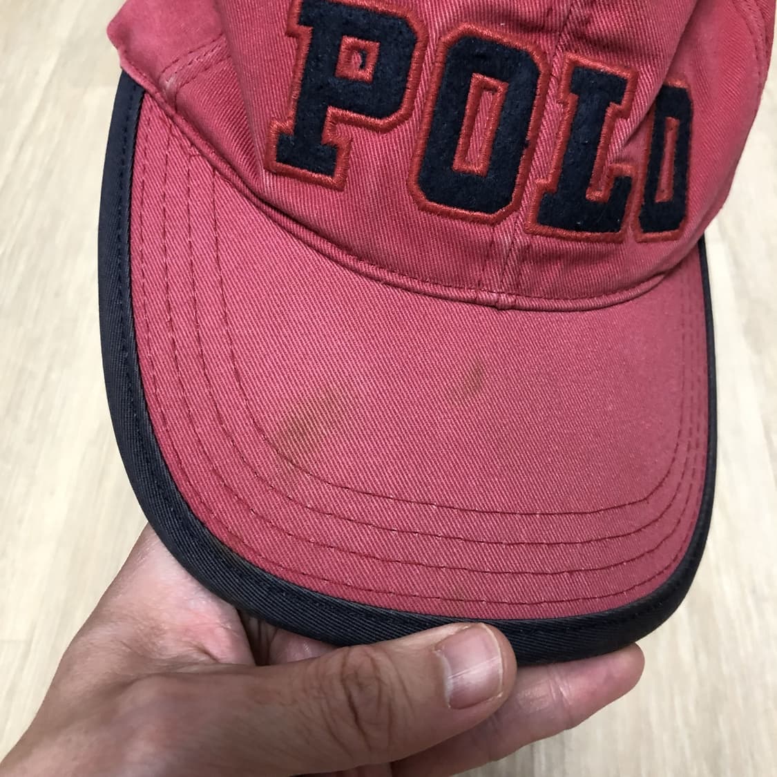 (OS) 00's 폴로 랄프로렌 POLO 레더 스트랩 스펠로고 볼캡 상품이미지2