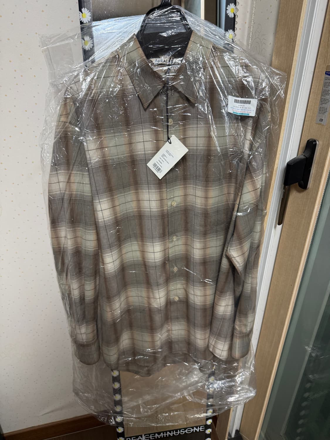 [3] 오라리 울 체크 셔츠 상품이미지4