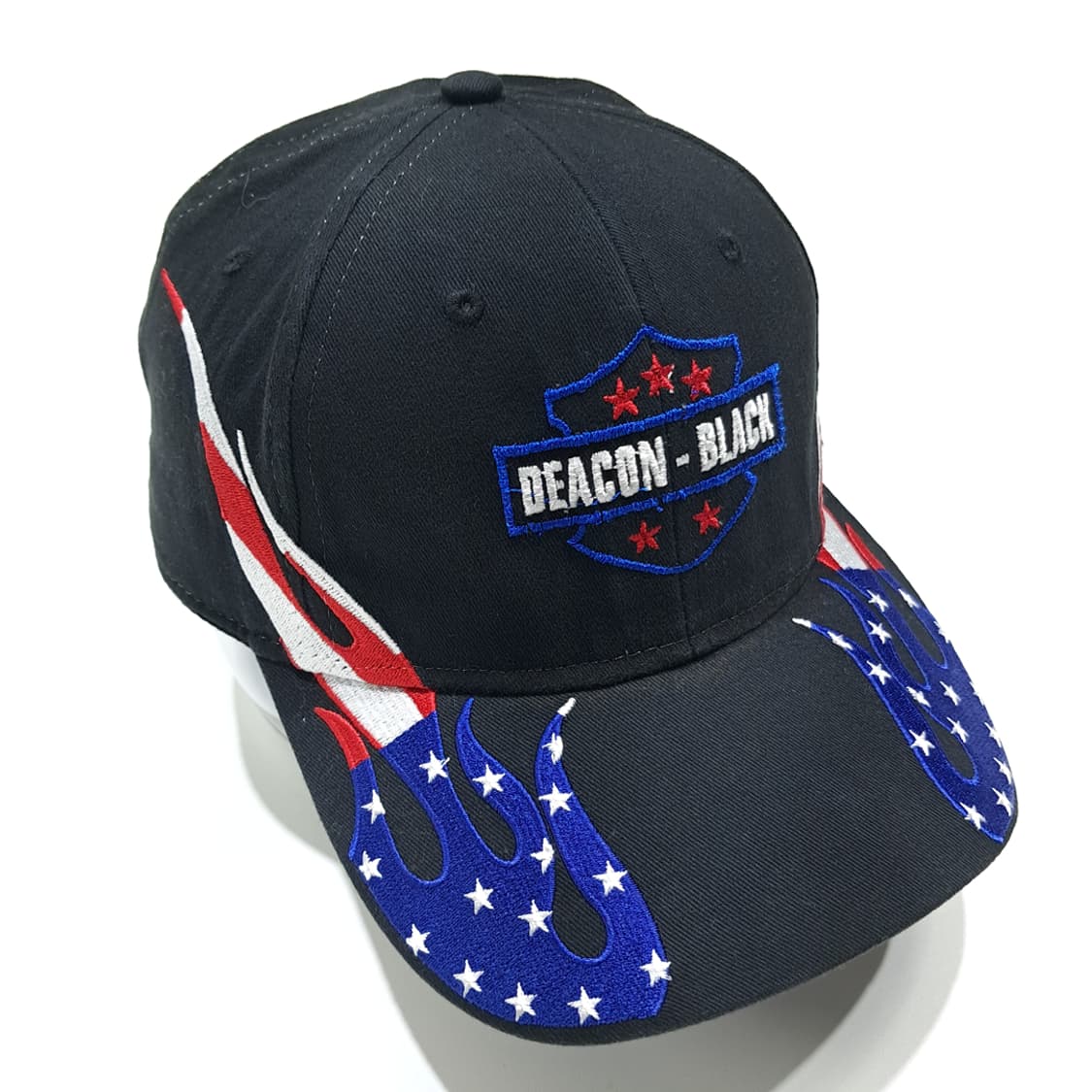 오토 디콘 블랙 성조기 파이어 자수 볼캡 P2062 상품이미지2