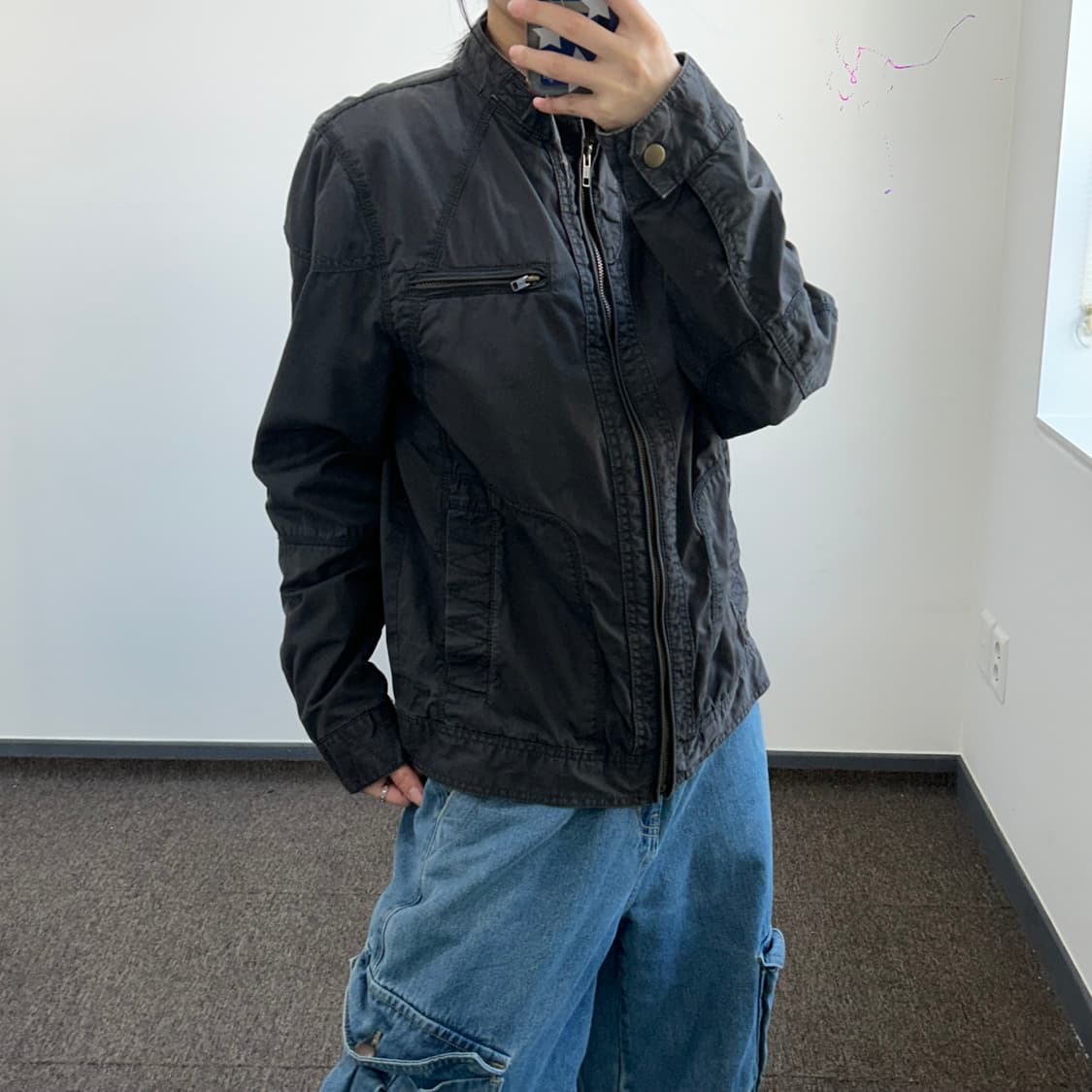 Guess 게스 코튼 차콜 자켓 상품이미지1