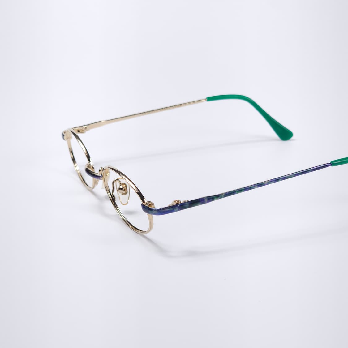 22K 도금 90년도 빈티지 오벌형 긱시크 안경 상품이미지1