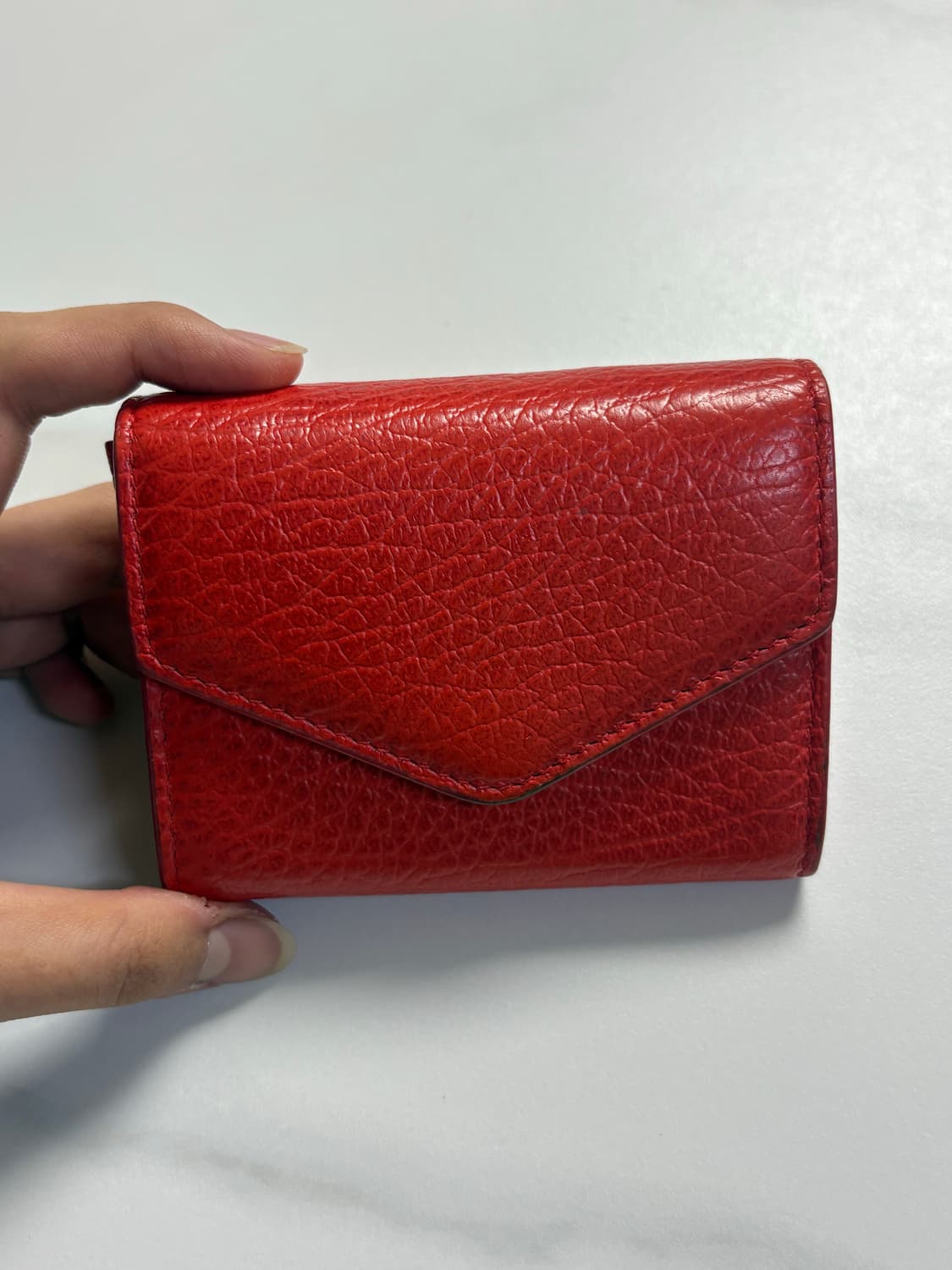 메종마르지엘라 반지갑 레드 유일매물 상품이미지2