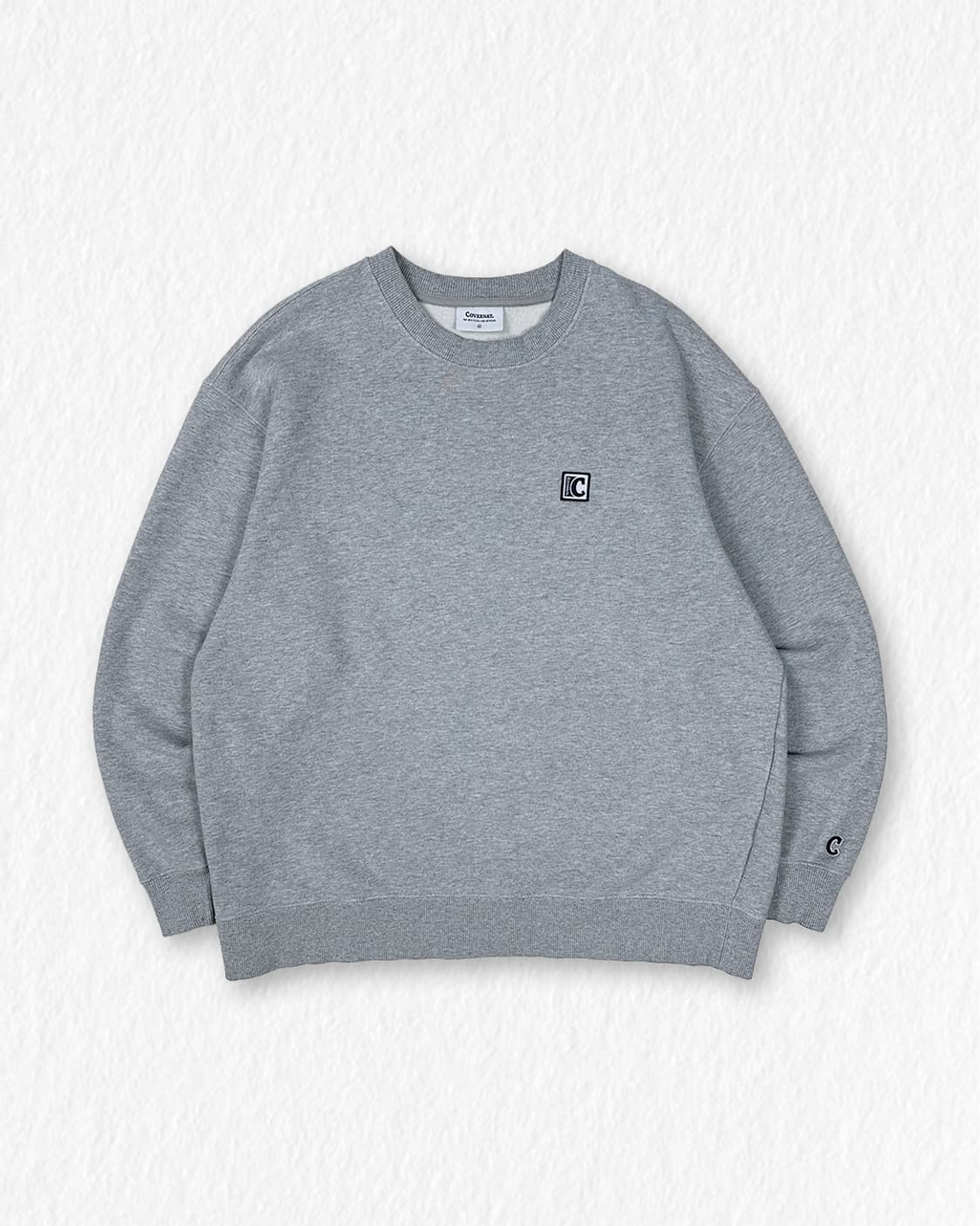 커버낫 맨투맨 그레이 상품이미지1