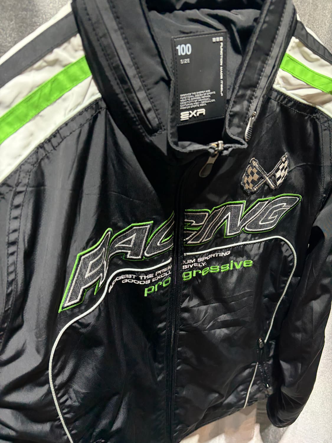 L EXR 이엑스알 레이싱 디테일 나일론 자켓 상품이미지6