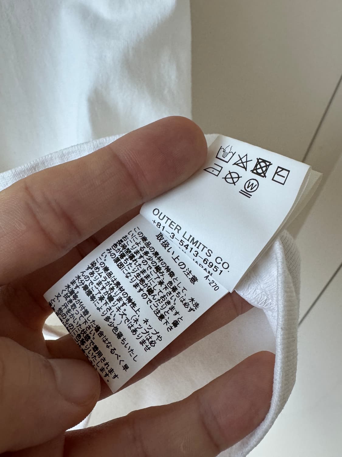 나이젤카본 5.6oz 반팔 티셔츠 화이트 (52사이즈 XL) 상품이미지5