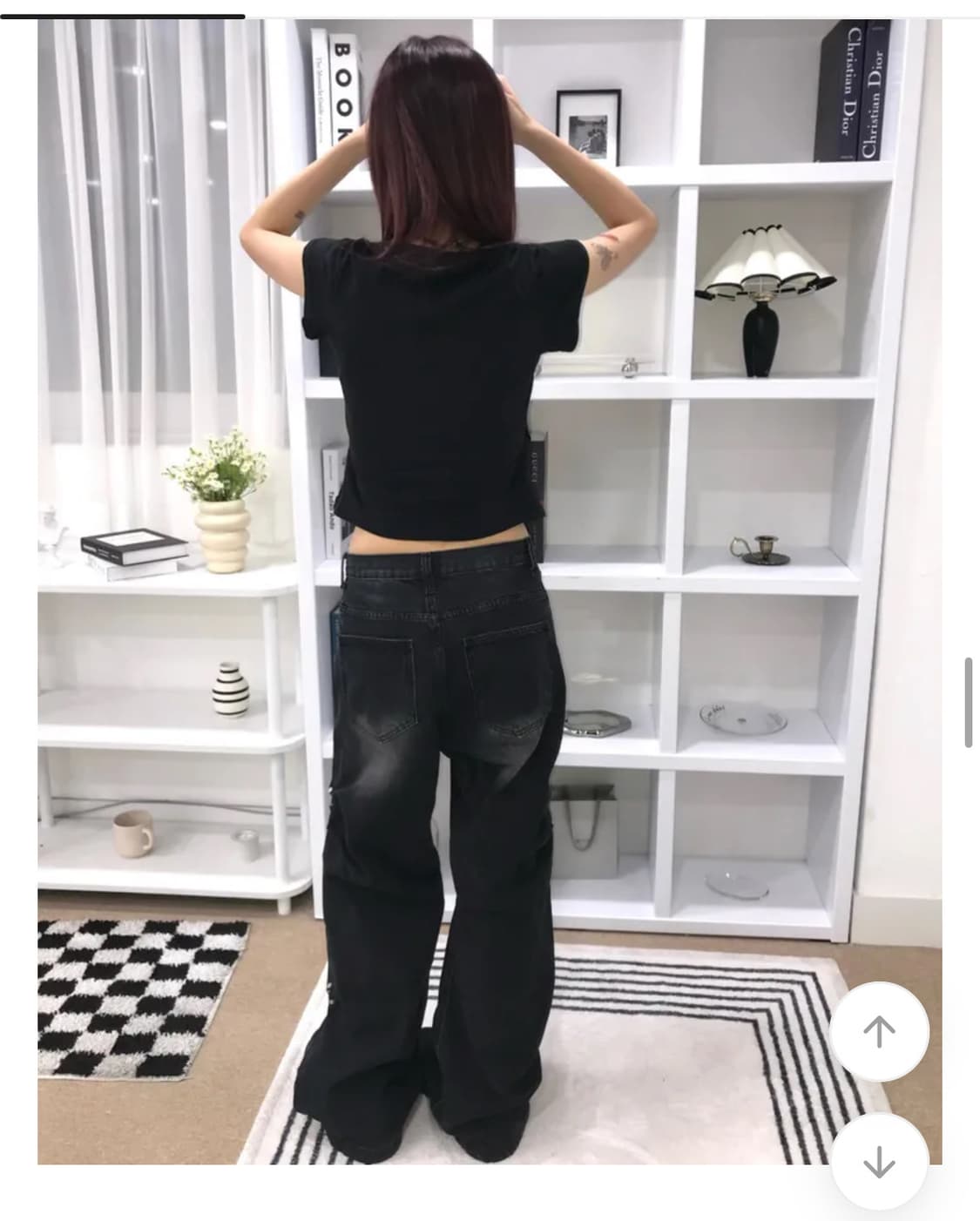사이드 링클 루즈 데님 상품이미지4