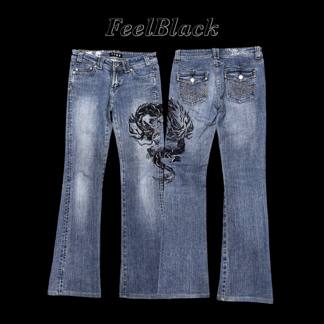 Dragon Embroidered Vintage Denim  상품이미지8