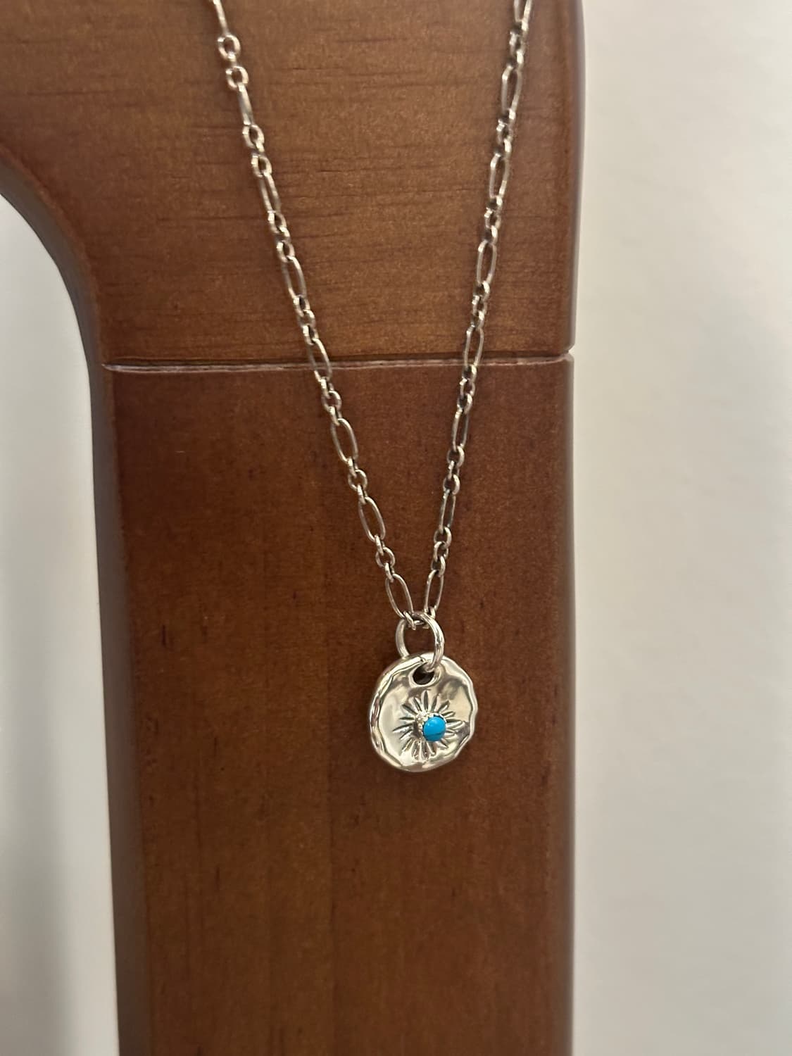 Turquoise star 925silver necklace 상품이미지2