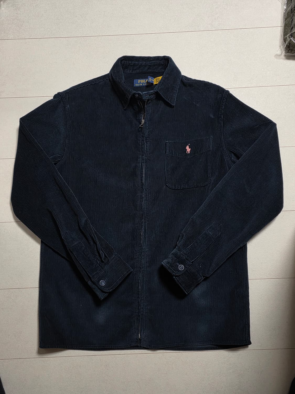폴로 랄프로렌 코듀로이 셔츠 자켓 블랙 S 상품이미지1
