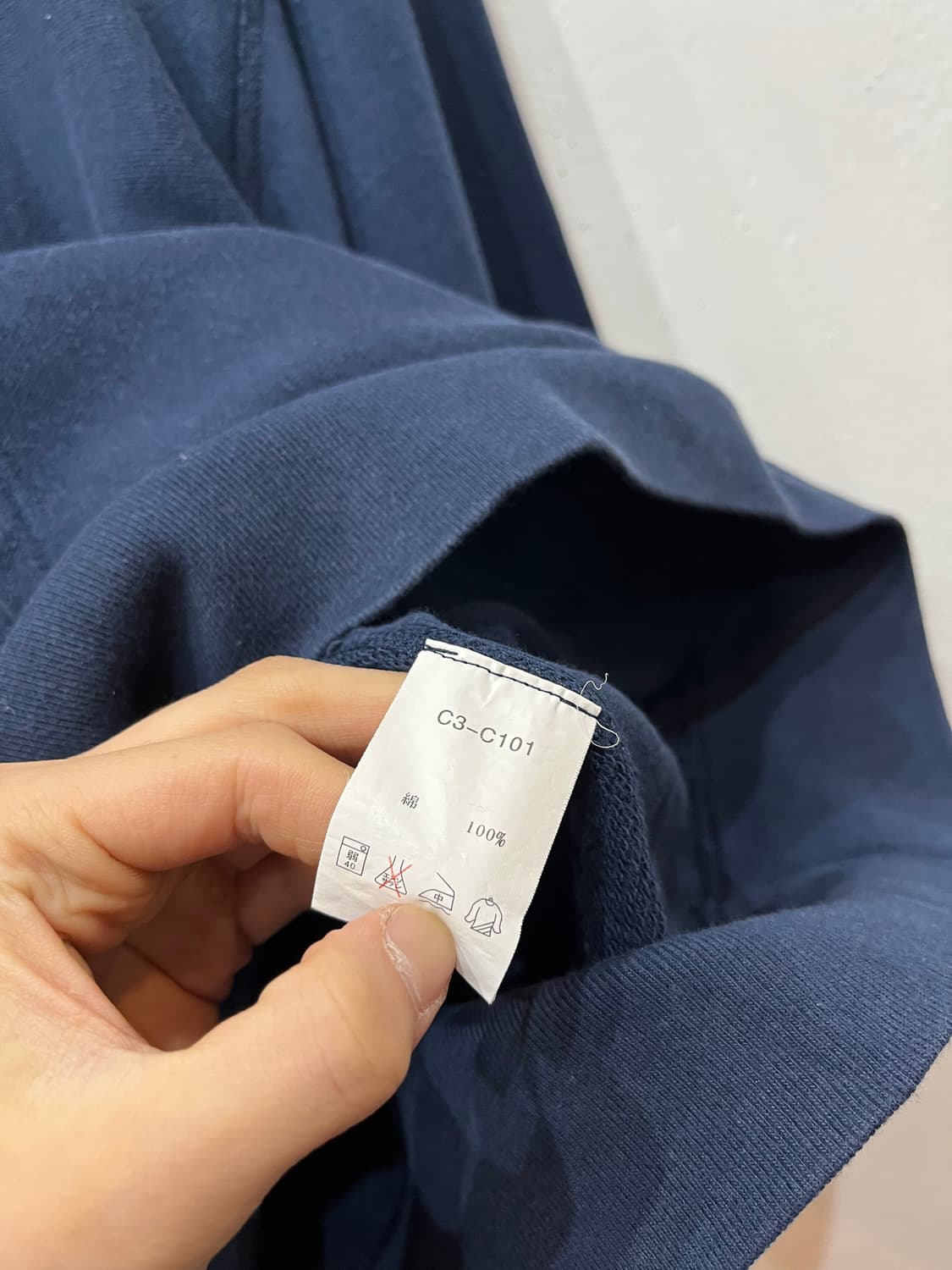 챔피온 리버스위브 후드 네이비  상품이미지6