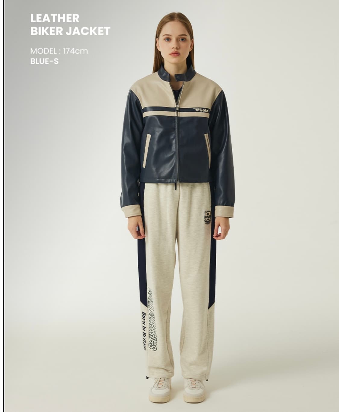 골라 클래식 바이커 레더자켓 S 상품이미지6