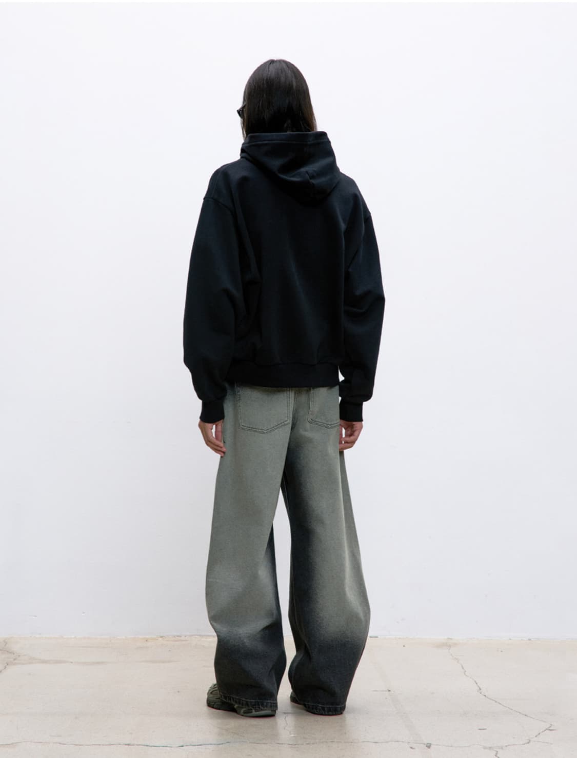 coor 쿠어 미니멀 코튼 후디드 집 점퍼 상품이미지7