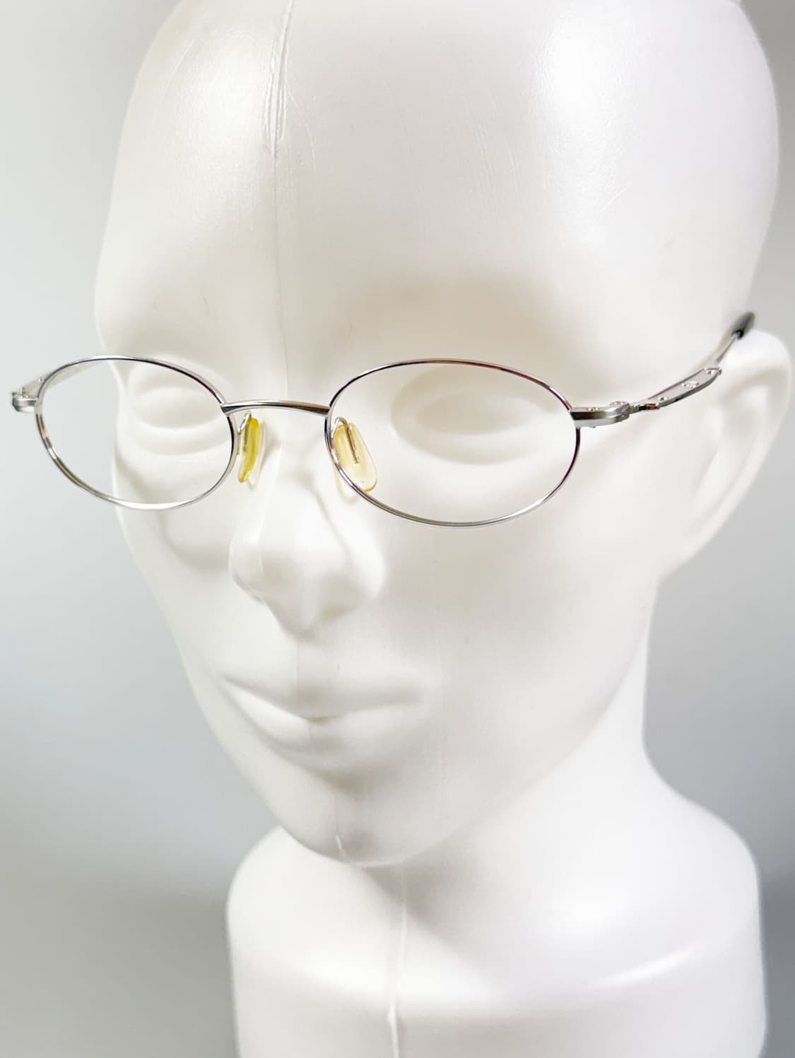 REDOX 실버 메탈 슬림 오벌 프레임 빈티지 안경 상품이미지8