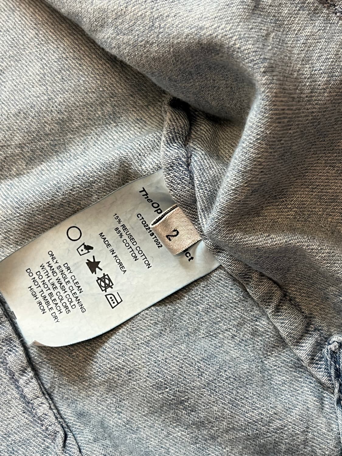 더오픈프로덕트 데님 반팔 셔츠  상품이미지4