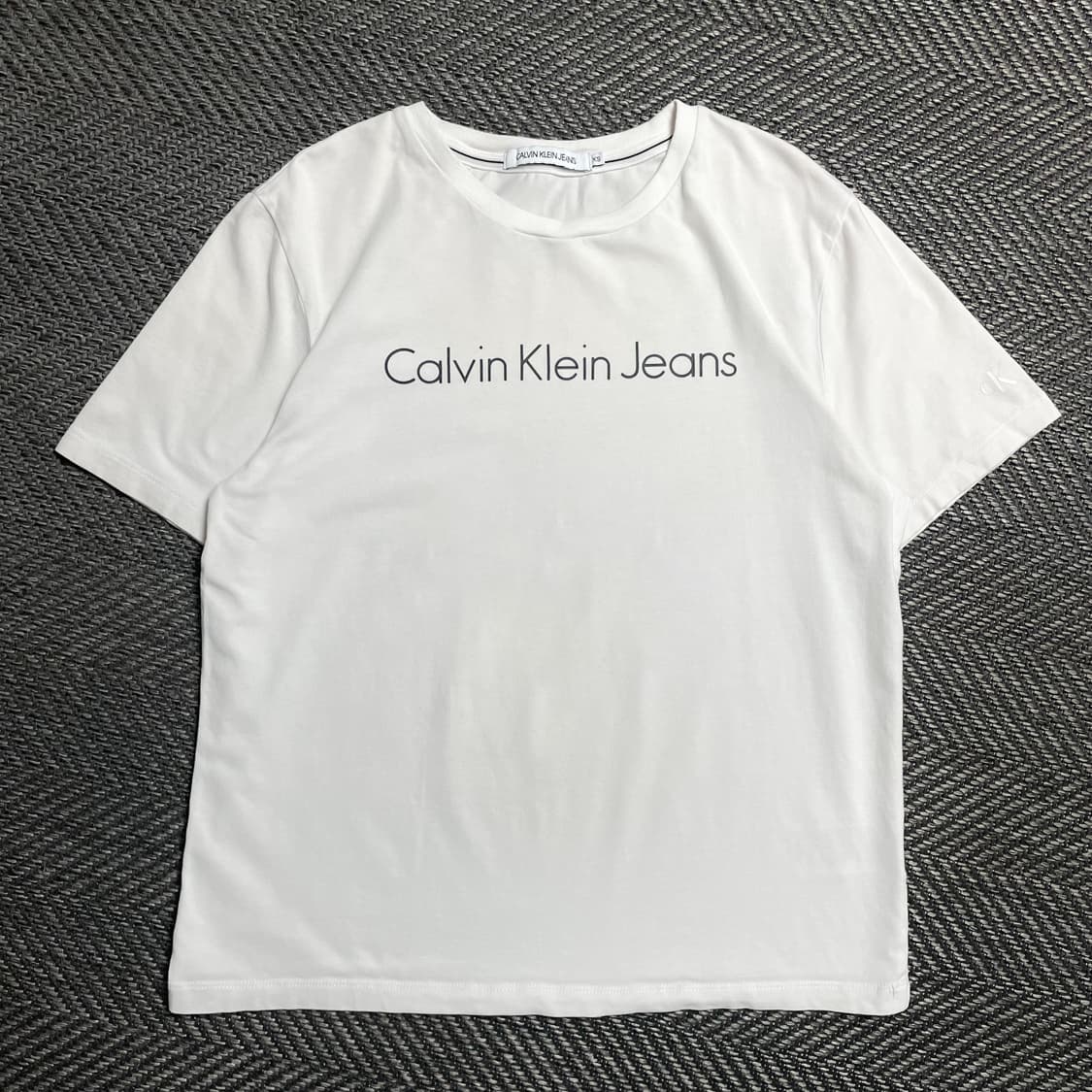 캘빈클라인 스펠아웃 반팔 티셔츠 화이트y 5251 상품이미지2