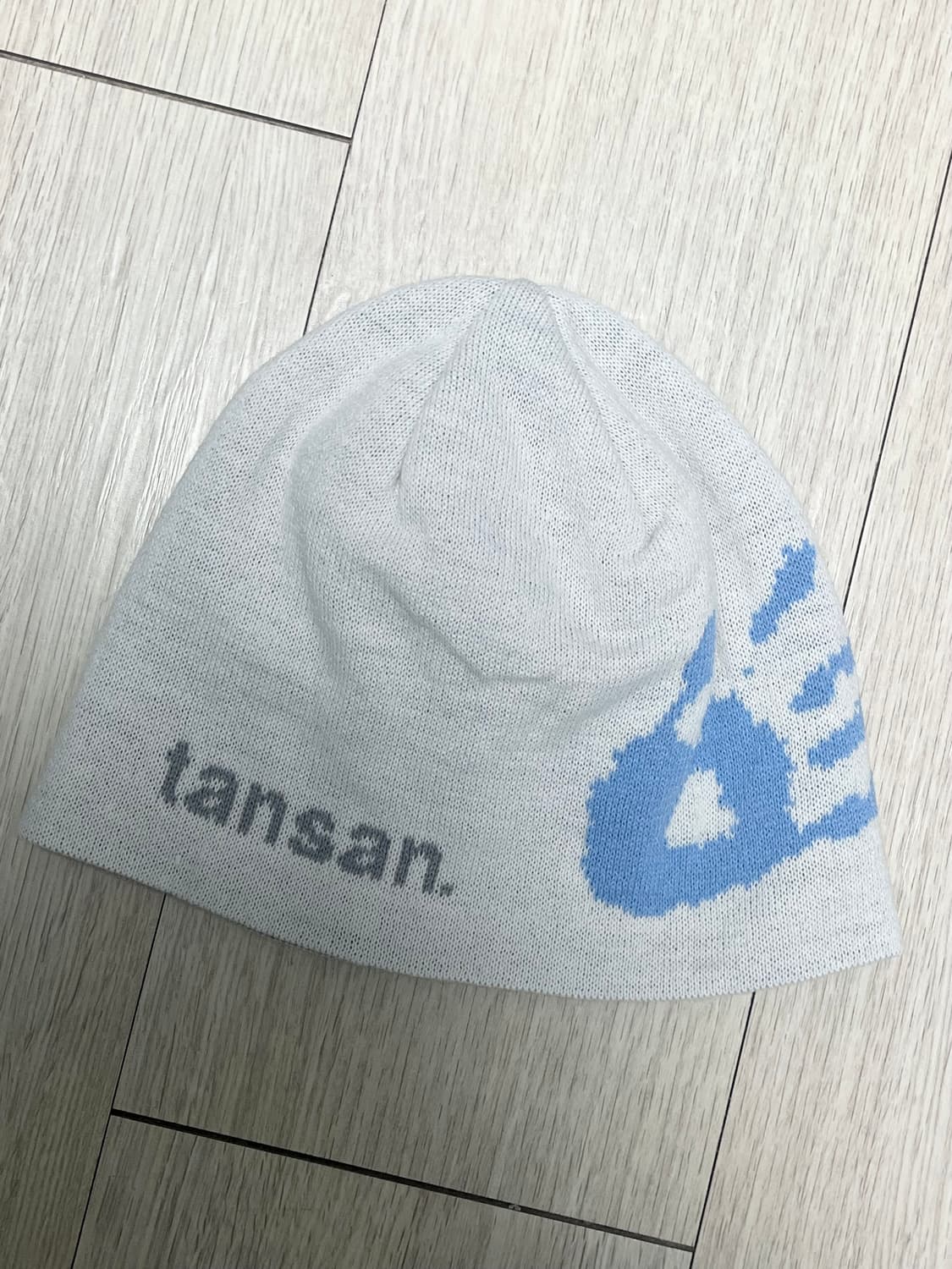 탄산마그네슘 자카드 핸드 윙 비니 화이트 상품이미지1