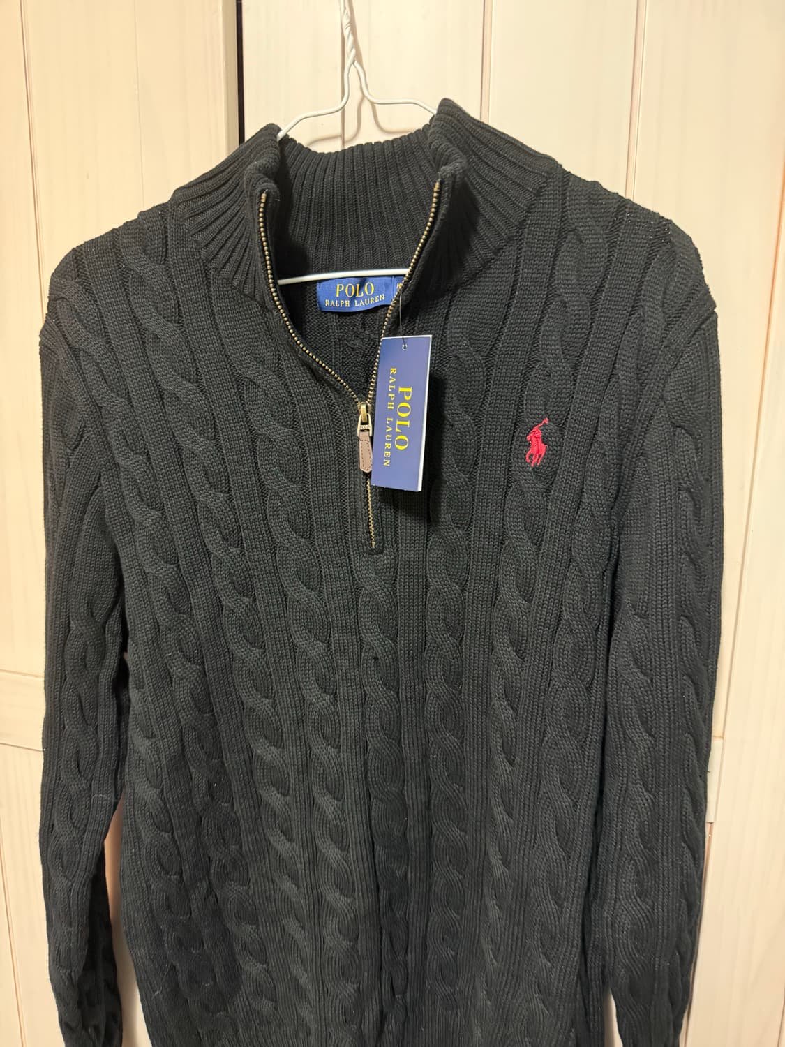 폴로 반집업 니트 상품이미지1