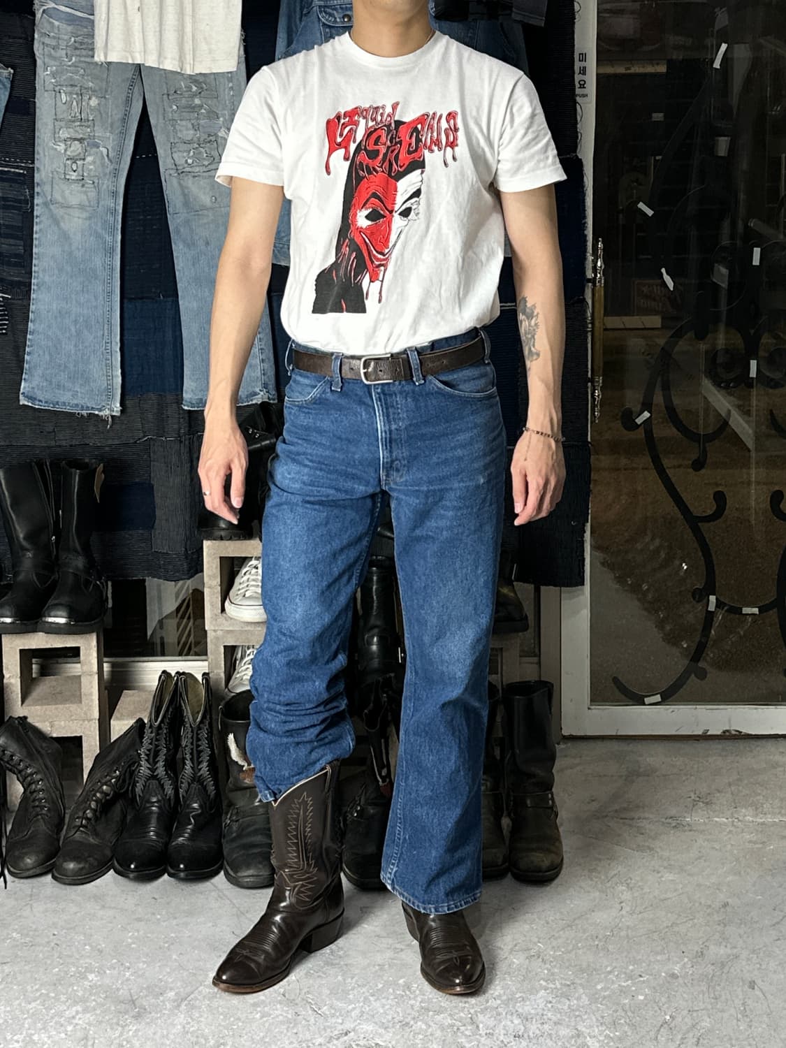 90's USA Made 토니라마 카우보이 웨스턴 부츠 상품이미지2