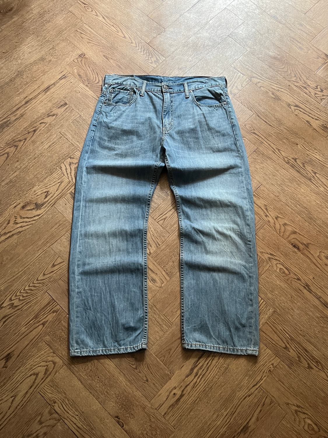 [34]리바이스 569 와이드핏 라이트블루 데님 팬츠 상품이미지2