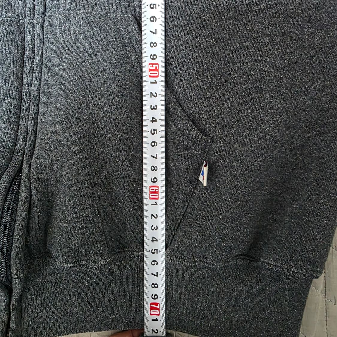 [XXL] 90s 빈티지 러셀 애슬레틱 후드집업 다크그레이 굿컨디션 상품이미지8