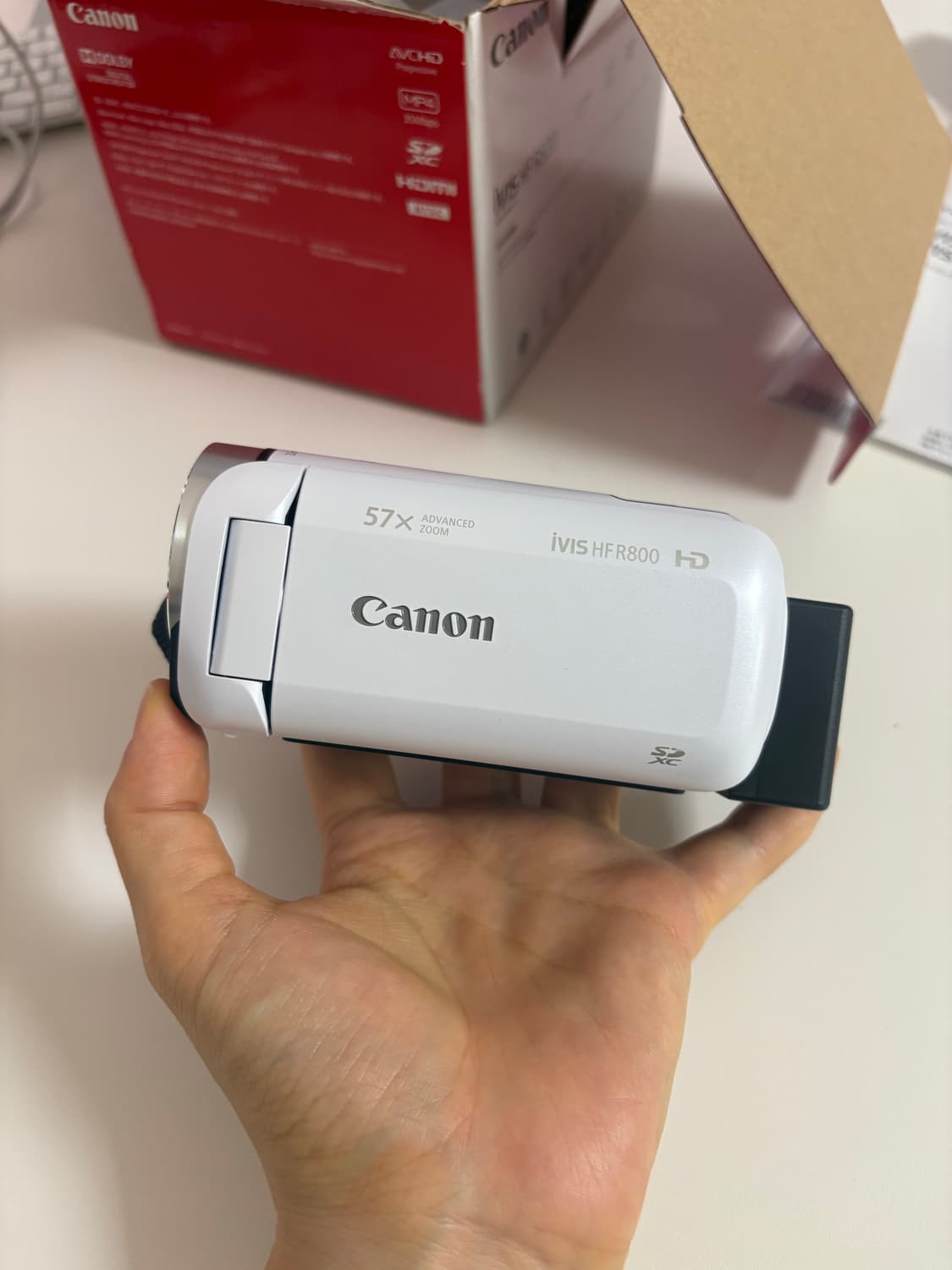 [풀박스] canon ivis hf r800 (vixia 800) 화이트 상품이미지1