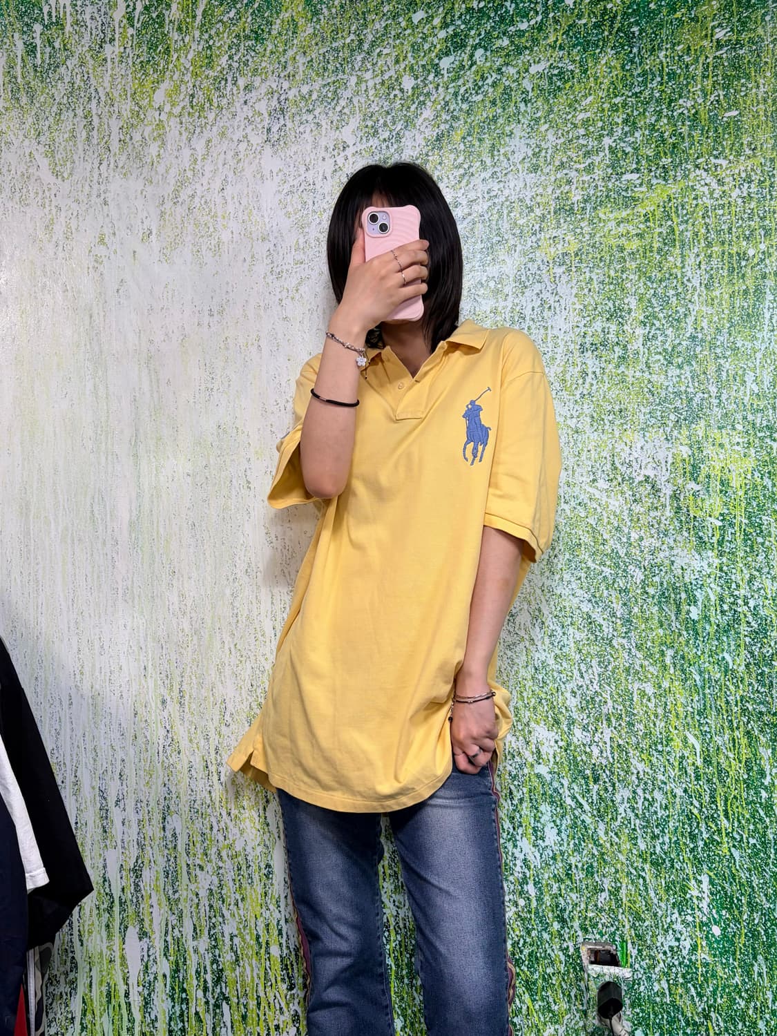 폴로 빅포니 치프키프 옐로우 노랑 반팔 카라 티셔츠 XL 상품이미지1